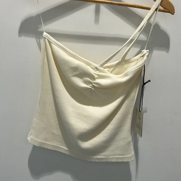 Lola Gathered Front Tank in Paste - Picture 2 of 3